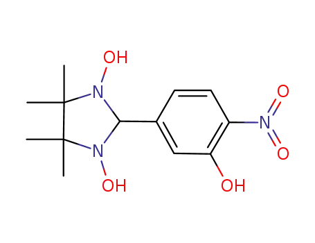Molecular Structure of 1169932-82-4 (2-(3-hydroxy-4-nitrophenyl)-4,4,5,5-tetramethylimidazolidine-1,3-diol)