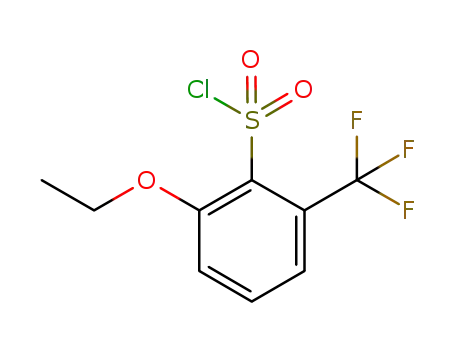 Molecular Structure of 145980-85-4 (2-ethoxy-6-trifluoromethylbenzenesulfonyl chloride)