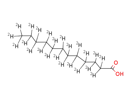 Molecular Structure of 59154-43-7 (DODECANOIC-D23 ACID)