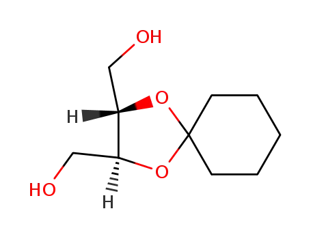Molecular Structure of 60989-82-4 (1,4-Dioxaspiro[4.5]decane-2,3-dimethanol, (2S,3S)-)
