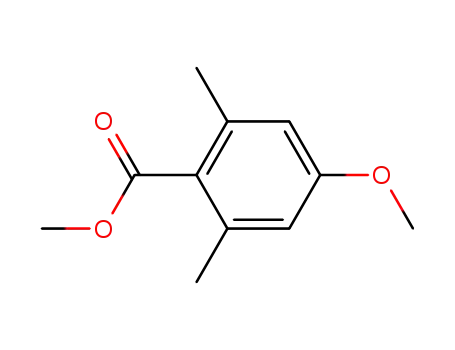Molecular Structure of 37934-88-6 (Methyl 4-methoxy-2,6-dimethylbenzoate)