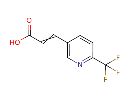Molecular Structure of 773131-93-4 ((2E)-3-[6-(TRIFLUOROMETHYL)PYRIDIN-3-YL]PROPENOICACID)