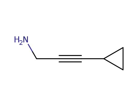 Molecular Structure of 596793-95-2 (2-Propyn-1-amine, 3-cyclopropyl-)