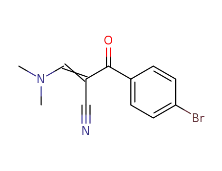 Molecular Structure of 52200-18-7 (2-[(DIMETHYLAMINO)METHYLENE]-3-(4-BROMOPHENYL)-3-OXO-PROPANENITRILE)