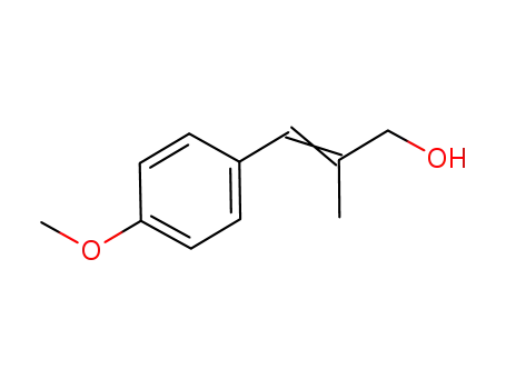 Molecular Structure of 91970-30-8 ((2Z)-3-(4-methoxyphenyl)-2-methylprop-2-en-1-ol)