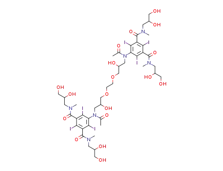 5,5'-(5,12-dihydroxy-2,15-dioxo-7,10-dioxa-3,14-diazahexadecane-3,14-diyl)bis(N<sub>1</sub>,N<sub>3</sub>-bis(2,3-dihydroxypropyl)-2,4,6-triiodo-N<sub>1</sub>,N<sub>3</sub>-dimethylisophthalamide)