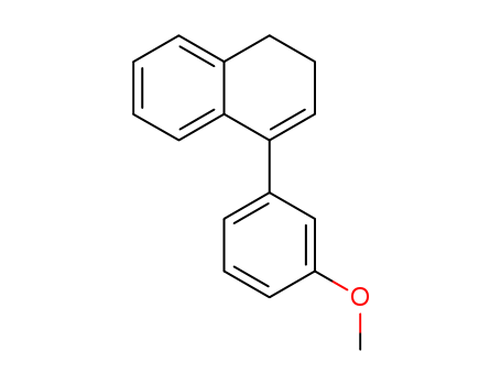 Molecular Structure of 107328-74-5 (Naphthalene, 1,2-dihydro-4-(3-methoxyphenyl)-)