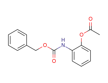 Molecular Structure of 5211-52-9 (Carbamic acid, [2-(acetyloxy)phenyl]-, phenylmethyl ester)