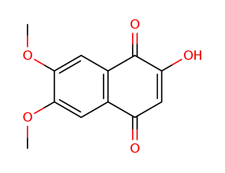 Molecular Structure of 17173-25-0 (4-hydroxy-6,7-dimethoxynaphthalene-1,2-dione)