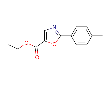 Molecular Structure of 1037597-71-9 (ethyl 2-(p-tolyl)oxazole-5-carboxylate)