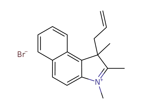 Molecular Structure of 891503-79-0 (1,2,3-Trimethyl-1-(2-propen-1-yl)-1H-benz[e]indolium bromide)