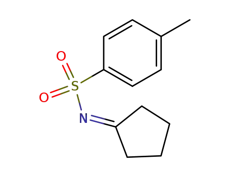 Molecular Structure of 118616-82-3 (Benzenesulfonamide, N-cyclopentylidene-4-methyl- (9CI))