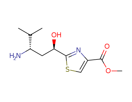 methyl2-((1R,3R)-3-amino-1-hydroxy-4-methylpentyl)thiazole-4-carboxylate