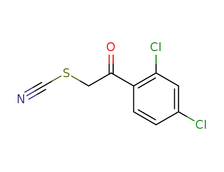 Molecular Structure of 125488-14-4 (2,4-DICHLOROPHENACYL THIOCYANATE)