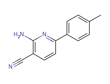 Molecular Structure of 62090-40-8 (3-Pyridinecarbonitrile, 2-amino-6-(4-methylphenyl)-)
