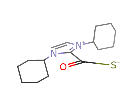 Molecular Structure of 1346137-08-3 (1,3-dicyclohexylimidazolium-2-thiocarboxylate)