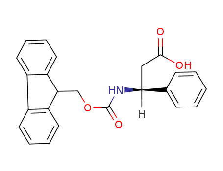 Molecular Structure of 209252-15-3 (Fmoc-(S)-3-Amino-3-phenylpropionic acid)