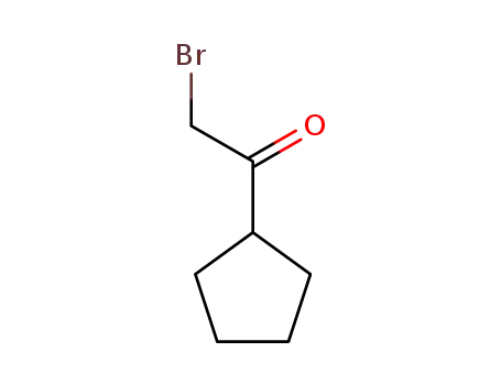 Molecular Structure of 52423-62-8 (2-BroMo-1-Cyclopentyl-Ethanone)