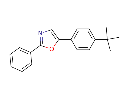 Molecular Structure of 90094-28-3 (Oxazole, 5-[4-(1,1-dimethylethyl)phenyl]-2-phenyl-)