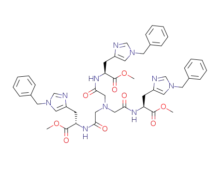 N,N',N''-tris[(1S)-2-methoxy-2-oxy-1-(1-benzylimidazol-4-ylmethyl)]nitrilotriacetamide