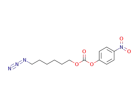 Molecular Structure of 1353990-68-7 (carbonic acid 6-azido-hexyl ester 4-nitro-phenyl ester)