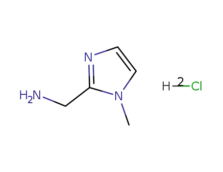 Molecular Structure of 53332-67-5 ((1-METHYL-1H-IMIDAZOL-2-YL)METHANAMINE DIHYDROCHLORIDE)