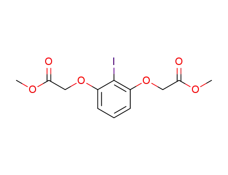 Molecular Structure of 1345824-05-6 (dimethyl 2,2'-((2-iodo-5-1,3-phenylene)bis(oxy))diacetate)