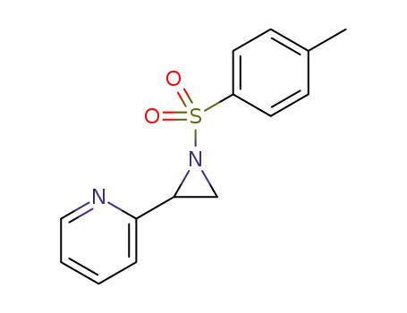 Molecular Structure of 796975-18-3 (Aziridine, 1-[(4-methylphenyl)sulfonyl]-2-(2-pyridinyl)-)