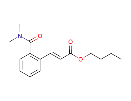 Molecular Structure of 1373338-22-7 (N,N-dimethyl-2-[(E)-(n-butoxycarbonyl)ethenyl]benzamide)