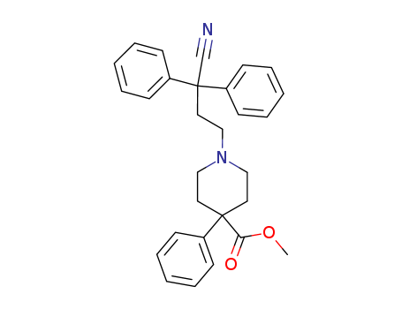 4-Piperidinecarboxylic acid, 1-(3-cyano-3,3-diphenylpropyl)-4-phenyl-, methyl ester