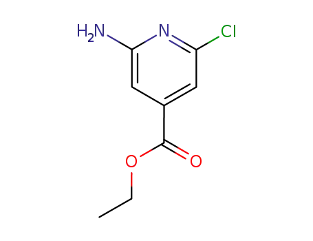 Molecular Structure of 28056-05-5 (ethyl 2-amino-6-chloroisonicotinate)
