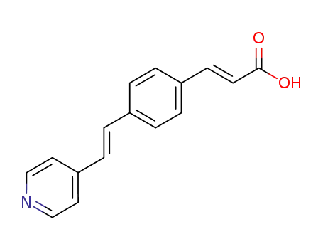 4-<2-(4-pyridyl)ethenyl>cinnamic acid