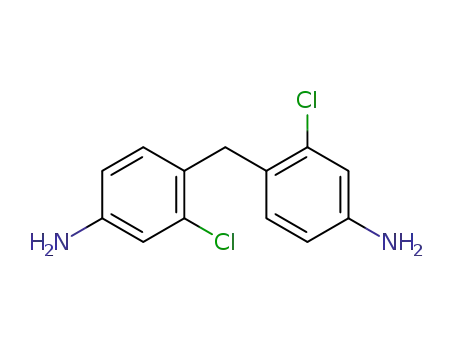 Molecular Structure of 17096-29-6 (4-[(4-amino-2-chloro-phenyl)methyl]-3-chloro-aniline)