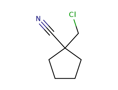 Molecular Structure of 112906-02-2 (Cyclopentanecarbonitrile, 1-(chloromethyl)-)