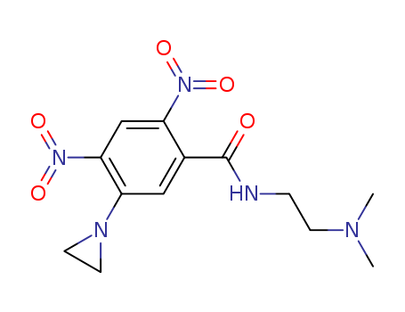 Benzamide, 5-(1-aziridinyl)-N-[2-(dimethylamino)ethyl]-2,4-dinitro-