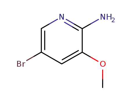 Molecular Structure of 42409-58-5 (5-Bromo-3-methoxypyridin-2-amine)