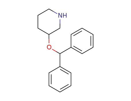 Molecular Structure of 78503-38-5 (3-(DIPHENYLMETHOXY)PIPERIDINE)