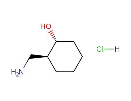 Molecular Structure of 24947-68-0 (CIS-2-AMINOMETHYL-1-CYCLOHEXANOL HYDROCHLORIDE, 99)