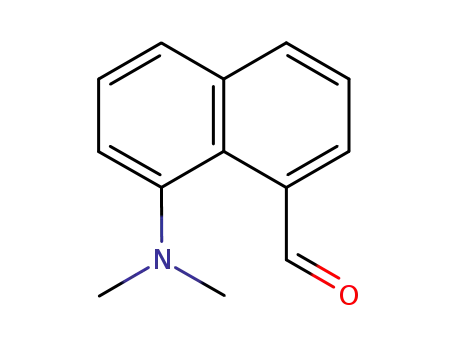 Molecular Structure of 121190-05-4 (1-Naphthalenecarboxaldehyde, 8-(dimethylamino)-)