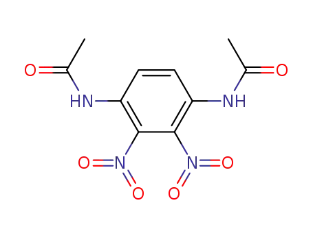 Molecular Structure of 7756-00-5 (Acetamide,N,N'-(2,3-dinitro-1,4-phenylene)bis-)
