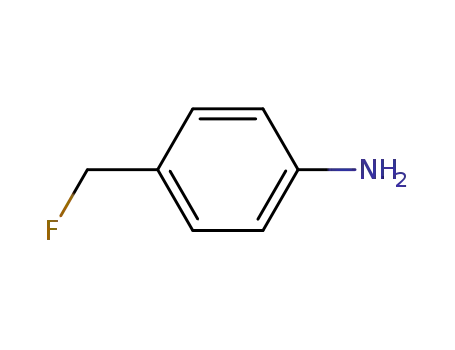 Molecular Structure of 61865-29-0 (Benzenamine, 4-(fluoromethyl)-)