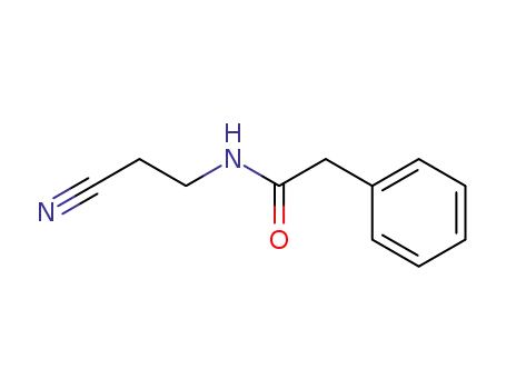 Molecular Structure of 1135-21-3 (Benzeneacetamide, N-(2-cyanoethyl)-)