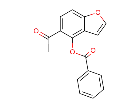 Molecular Structure of 108978-29-6 (Ethanone, 1-[4-(benzoyloxy)-5-benzofuranyl]-)