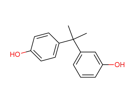 Molecular Structure of 46765-25-7 (Phenol, 3-[1-(4-hydroxyphenyl)-1-methylethyl]-)