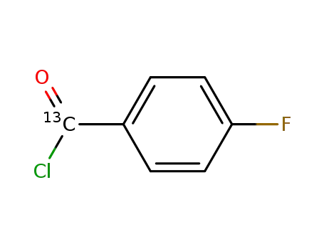Molecular Structure of 91742-47-1 (4-FLUOROBENZOYL-CARBONYL-13C CHLORIDE)