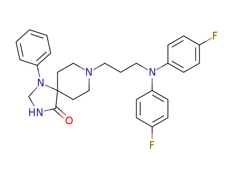 1,3,8-Triazaspiro[4.5]decan-4-one, 8-[3-[bis(4-fluorophenyl)amino]propyl]-1-phenyl-