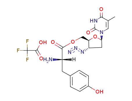 [(2S,3S,5R)-3-azido-5-(5-methyl-2,4-dioxo-pyrimidin-1-yl)oxolan-2-yl]methyl (2S)-2-amino-3-(4-hydroxyphenyl)propanoate