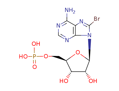 ((2R,3S,4R,5R)-5-(6-Amino-8-bromo-9H-purin-9-yl)-3,4-dihydroxytetrahydrofuran-2-yl)methyldihydrogenphosphate
