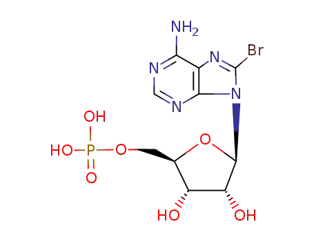Molecular Structure of 23567-96-6 (8-BROMOADENOSINE 5'-MONOPHOSPHATE)