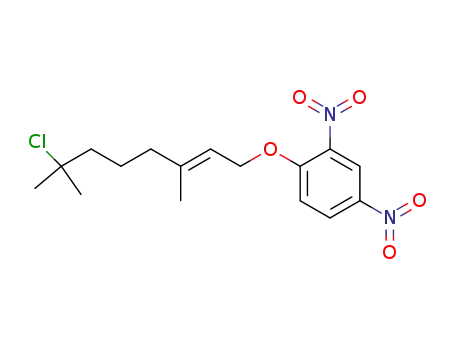 Benzene, 1-[(7-chloro-3,7-dimethyl-2-octenyl)oxy]-2,4-dinitro-, (E)-